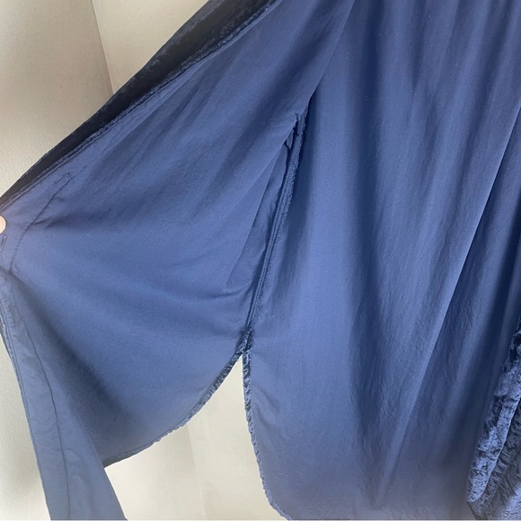 Mauve velvet button front blouse - Picture 11 of 14